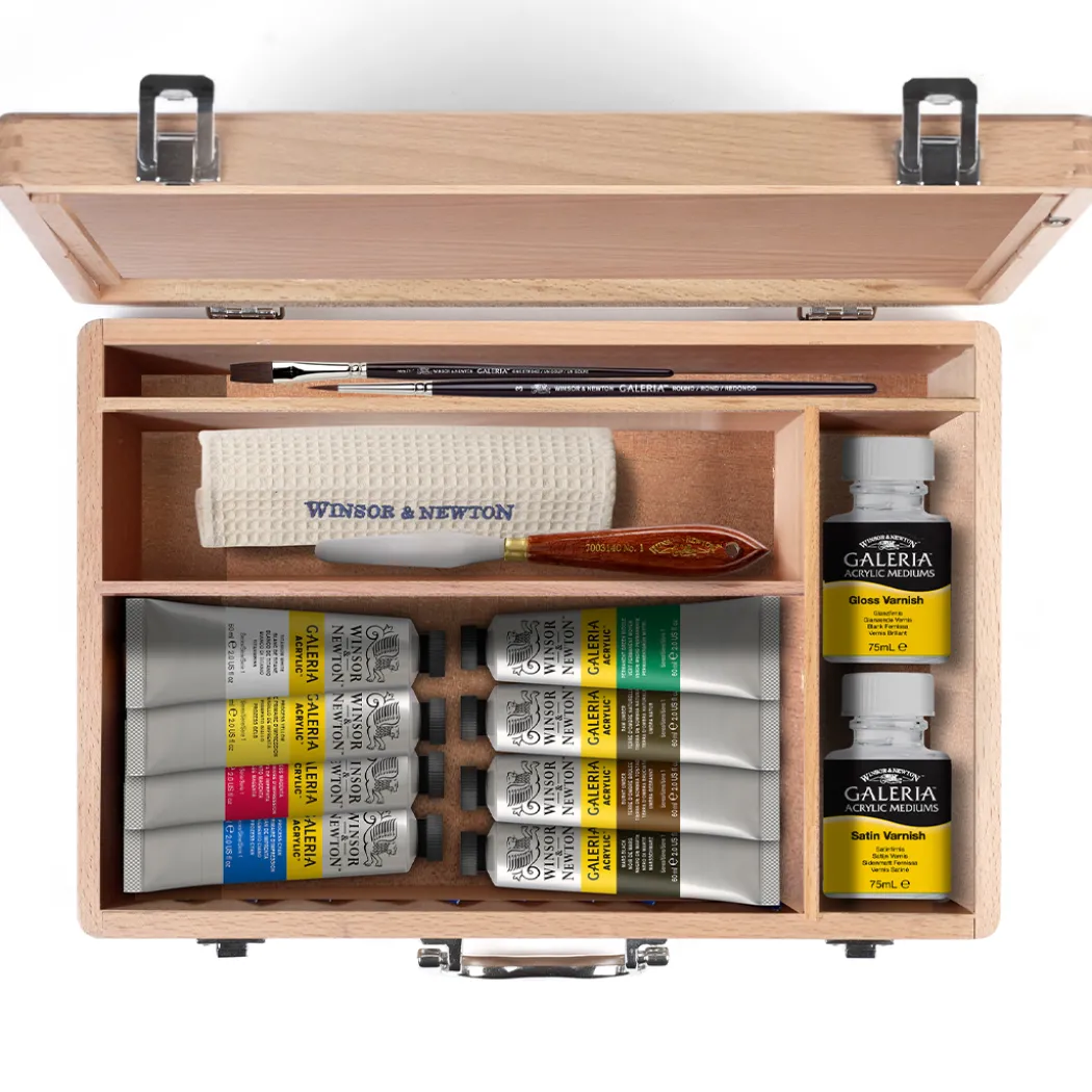 Galeria Acrylic Wooden Box 15-set