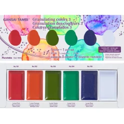 Gansai Tambi Akvarell 5-set Granulating Colors 3