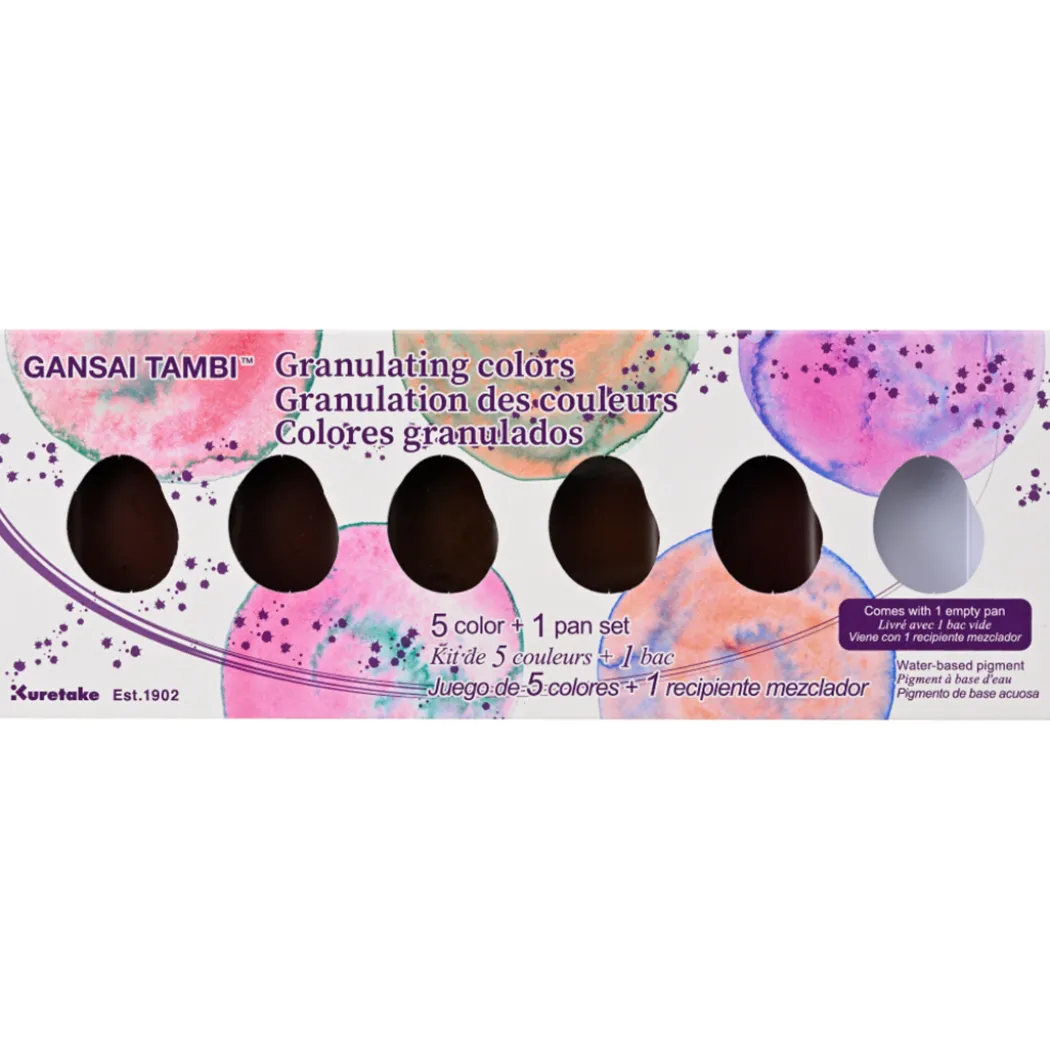 Gansai Tambi Akvarell 5-set Granulating Colors
