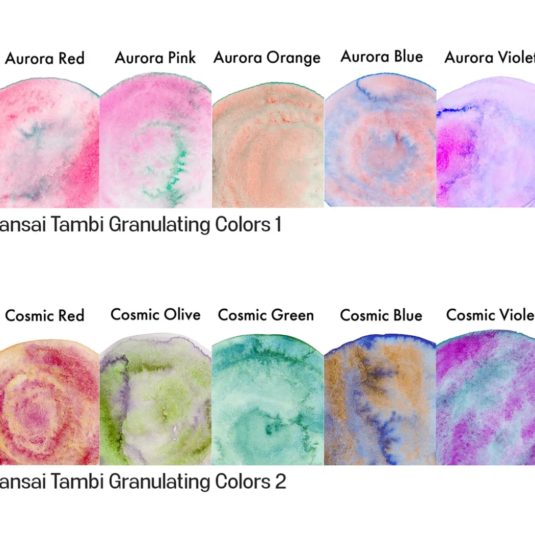Gansai Tambi Akvarell 5-set Granulating Colors 2
