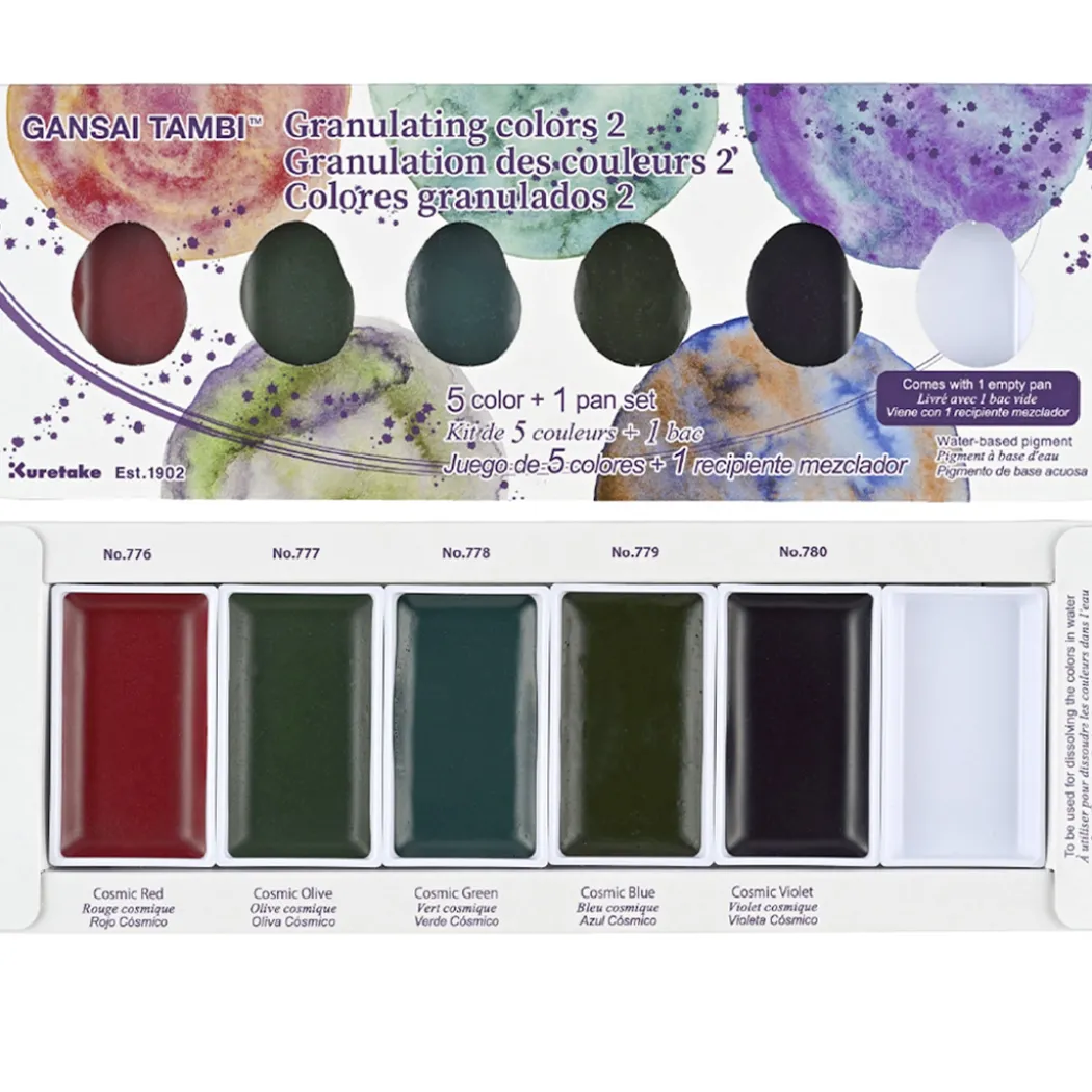 Gansai Tambi Akvarell 5-set Granulating Colors 2