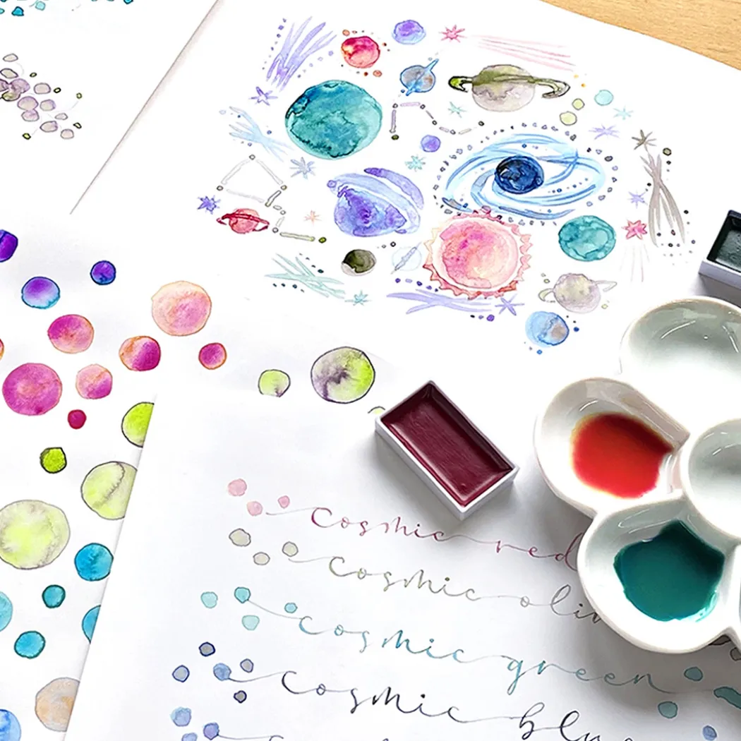 Gansai Tambi Akvarell 5-set Granulating Colors 2