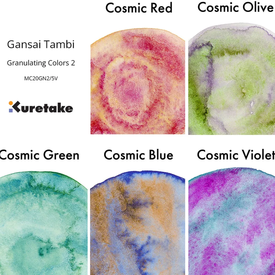Gansai Tambi Akvarell 5-set Granulating Colors 2