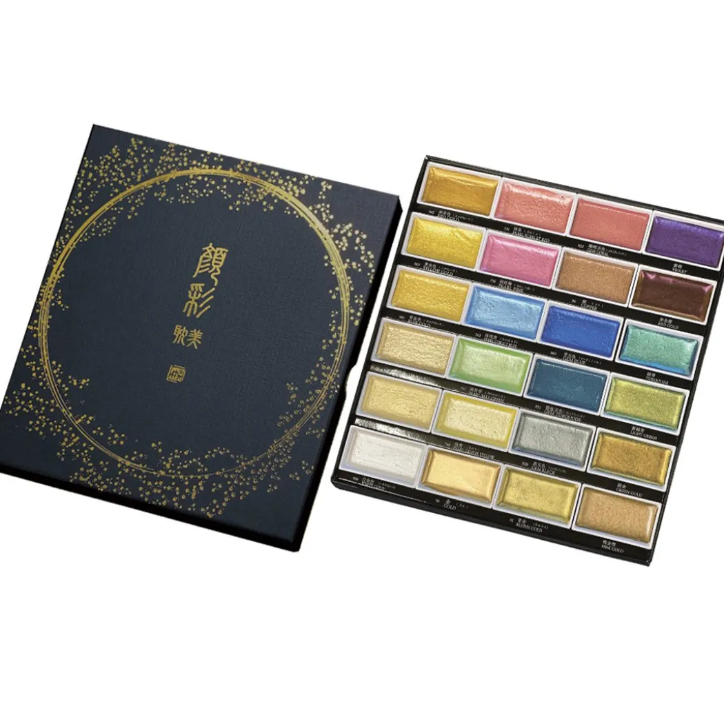 Gansai Tambi Akvarell 24-set Metallic 2