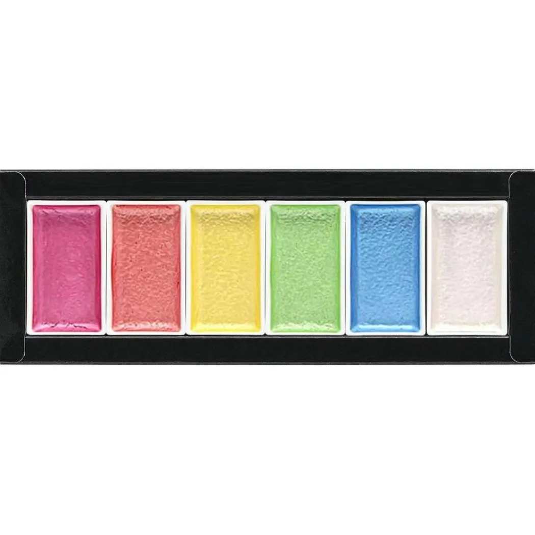 Gansai Tambi Akvarell 6-set Pearl Colors
