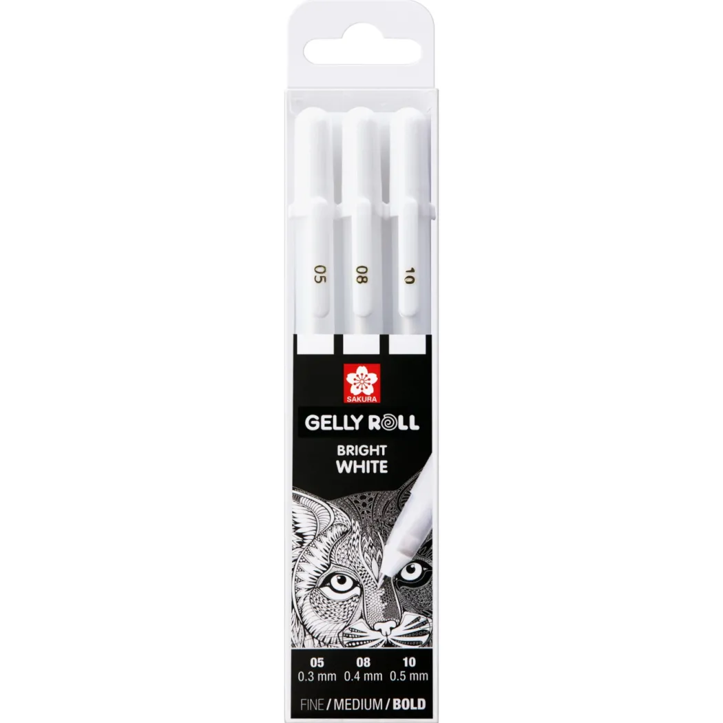 Gelly Roll Basic White 3-pack