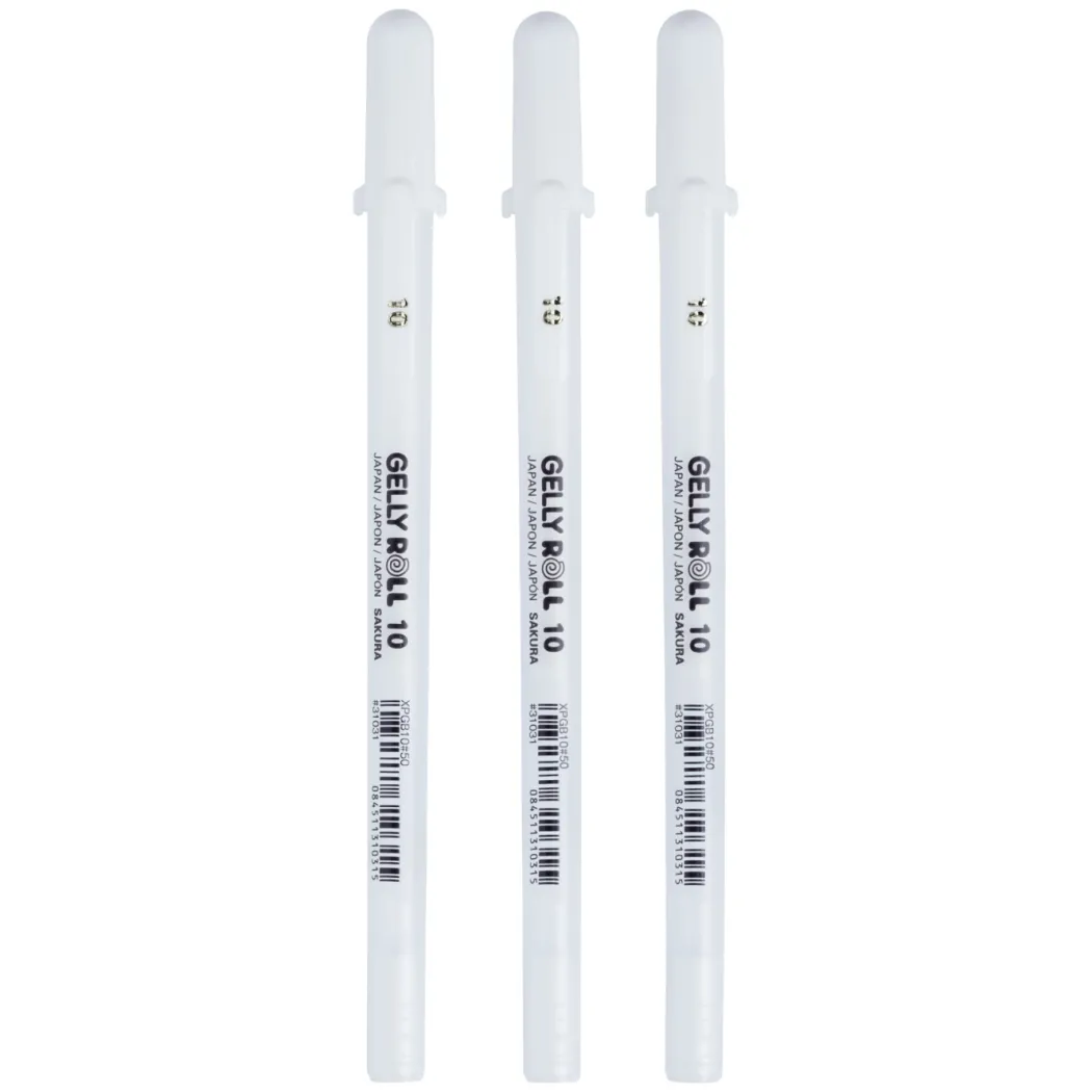 Gelly Roll Basic White 3-pack Bold