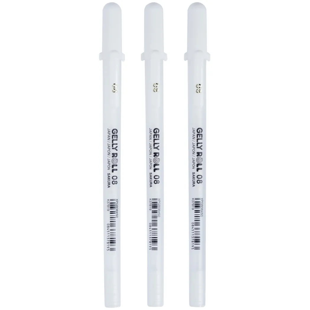 Gelly Roll Basic White 3-pack Medium