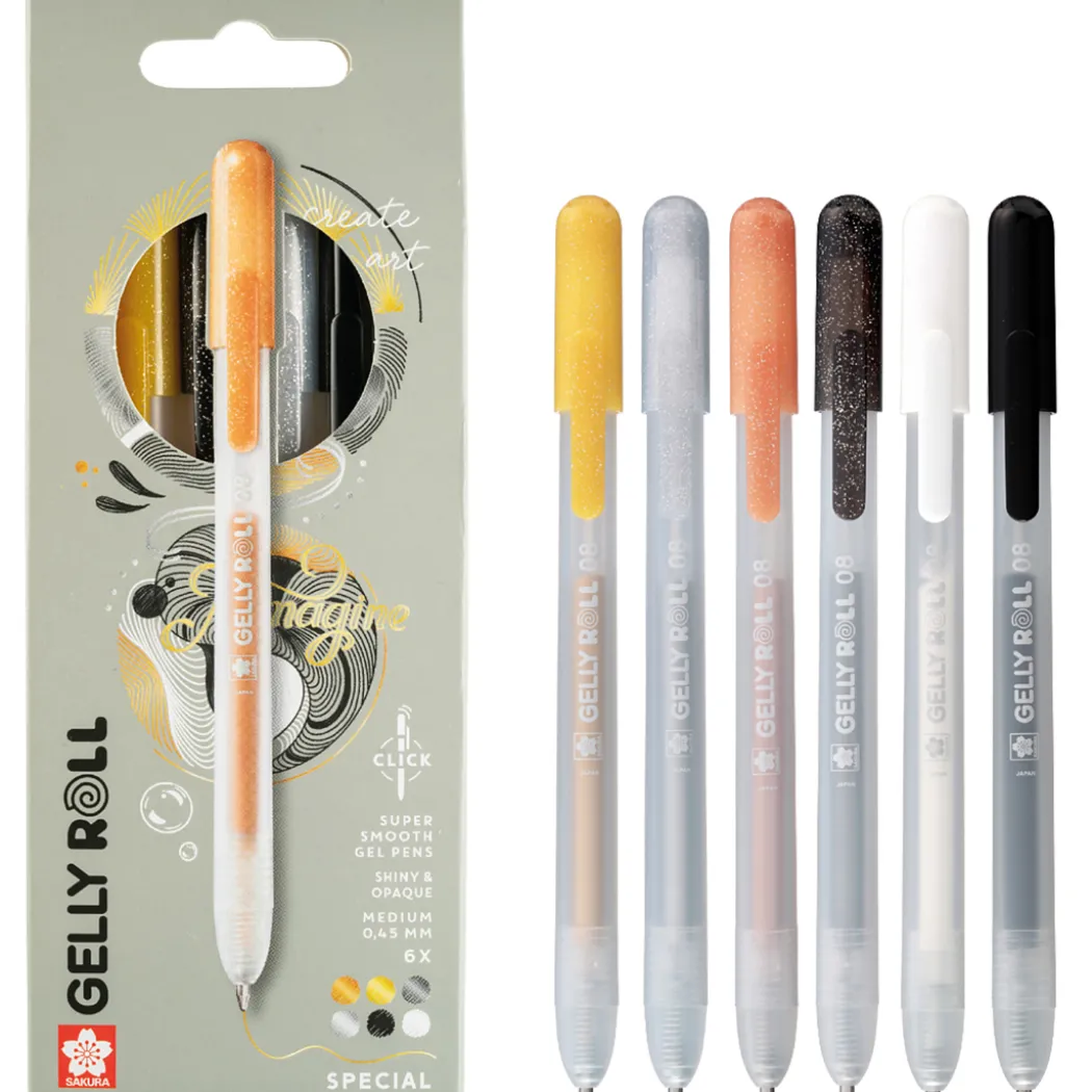 Gelly Roll Click 6-pack
