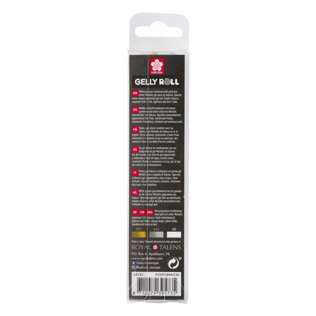 Gelly Roll Metallic Mixed 3-pack