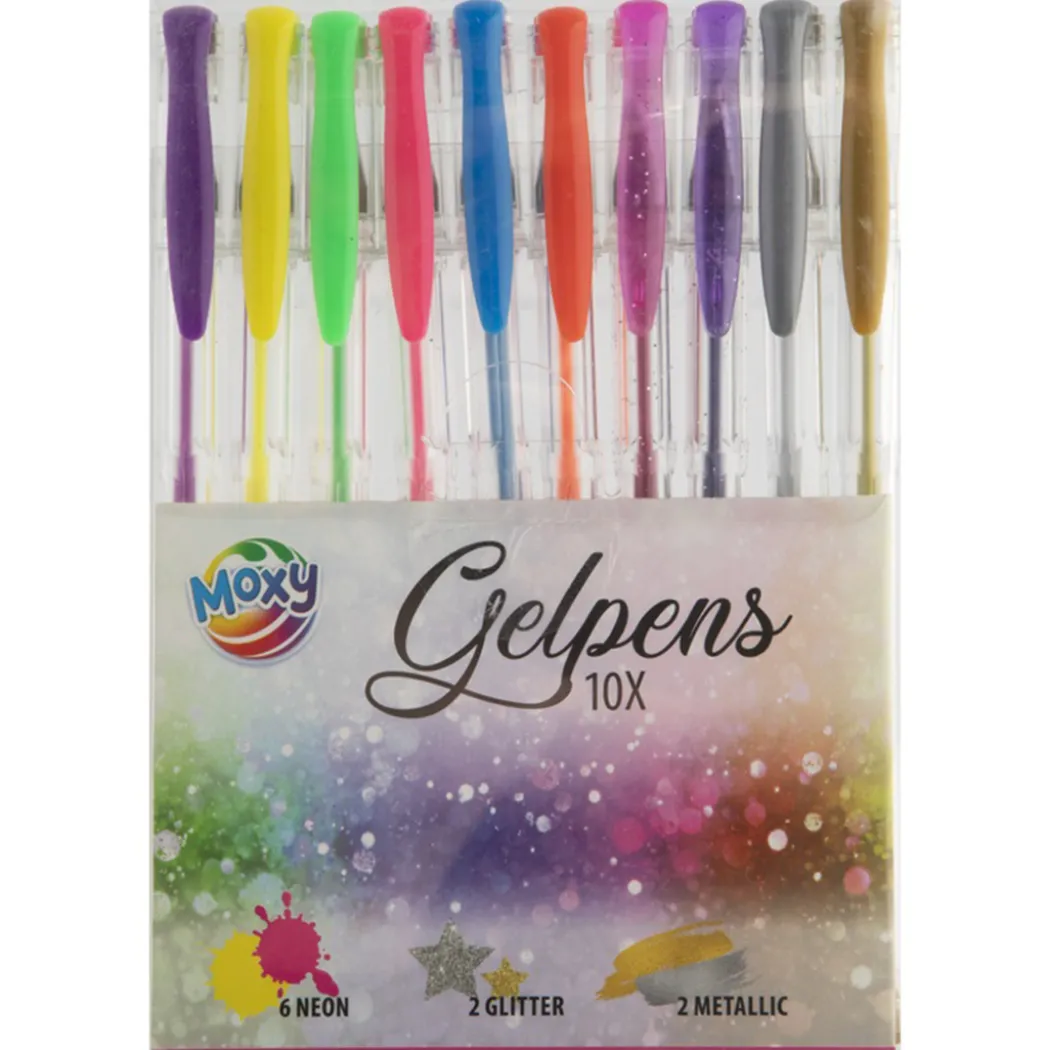 Gelpennor 10-set