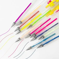 Gelpennor 18-set (Neon/Glitter/Pastell)