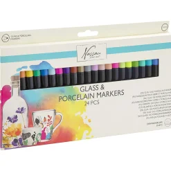 Glas- och porslinpennor 24-set