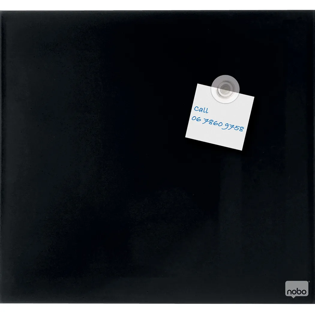 Glastavla Nobo 30x30 cm Svart