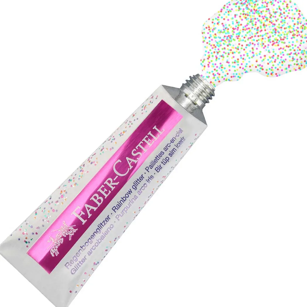 Glittergel på tub 2-pack Rainbow