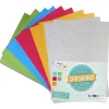 Glitter-kartong A4 300g 10-pack