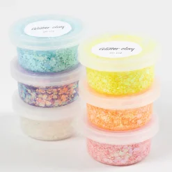 Glitterlera 6x20 ml Pastell