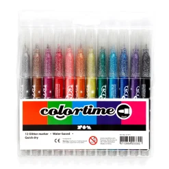 Glitterpennor 12-set
