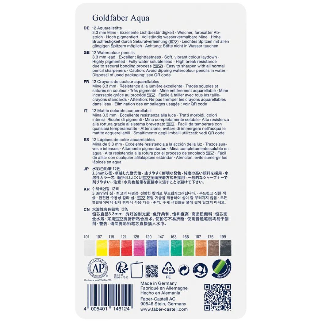 Goldfaber Aqua Akvarellpennor 12-set