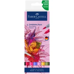 Goldfaber Aqua Dual Marker 6-set Flowers