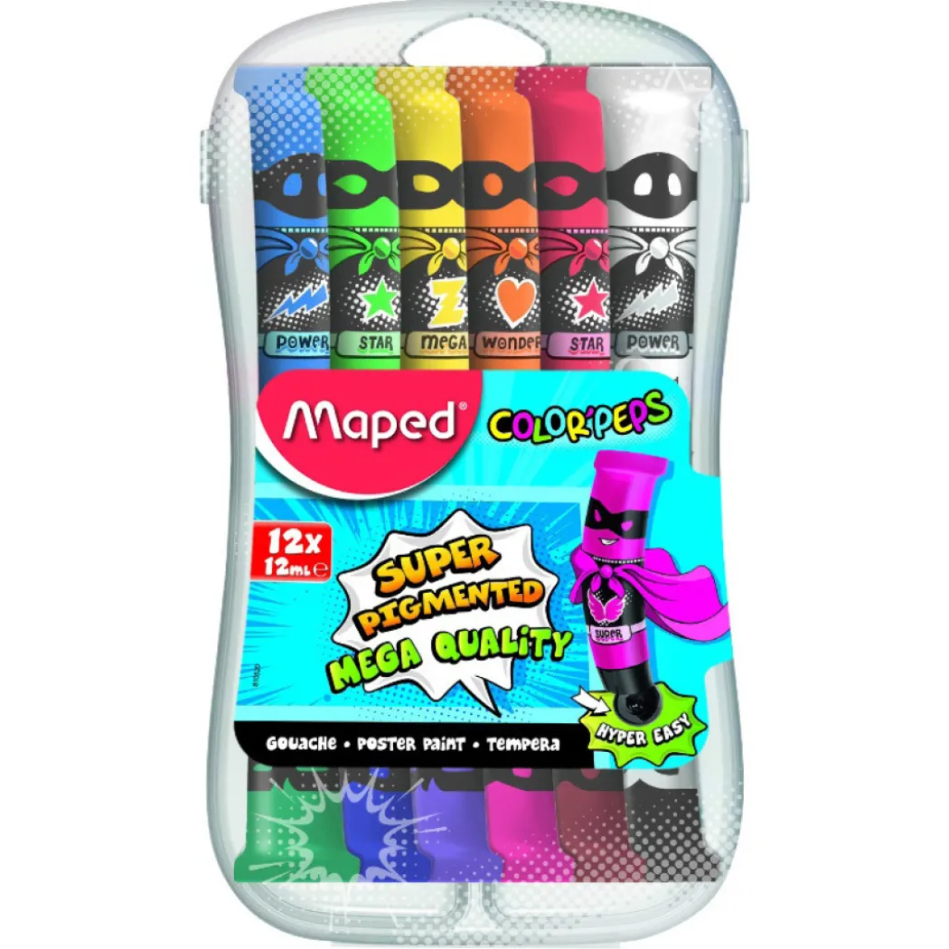 Gouachefärg Color Peps 12-set (3 år+)
