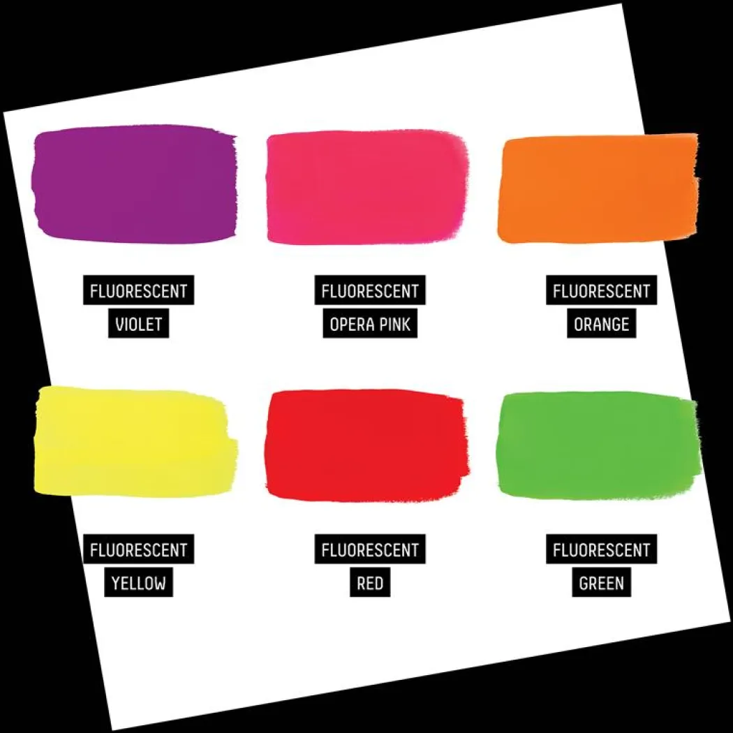 Gouachefärg Fluorescent Set 6x59 ml
