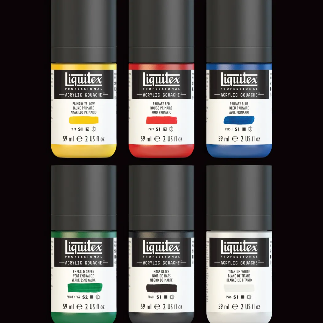Gouachefärg Primaries Set 6x59 ml
