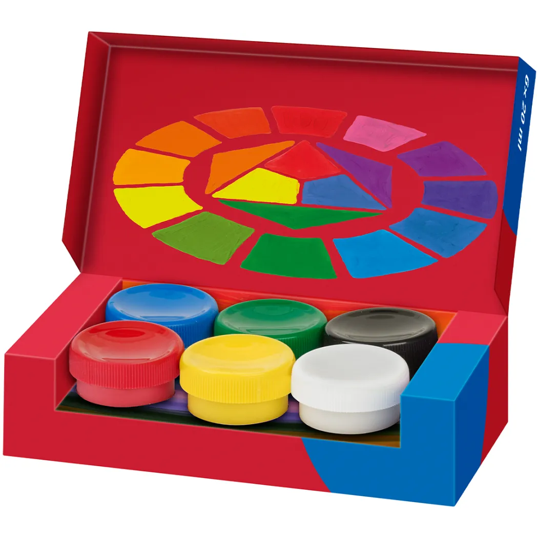Gouachefärg 6-set