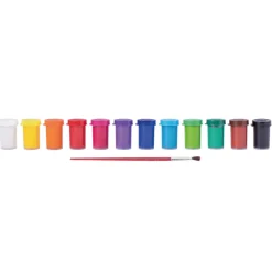 Gouachefärg 12x15 ml + pensel (3 år+)
