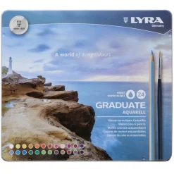 Graduate Aquarellpennor 24-set