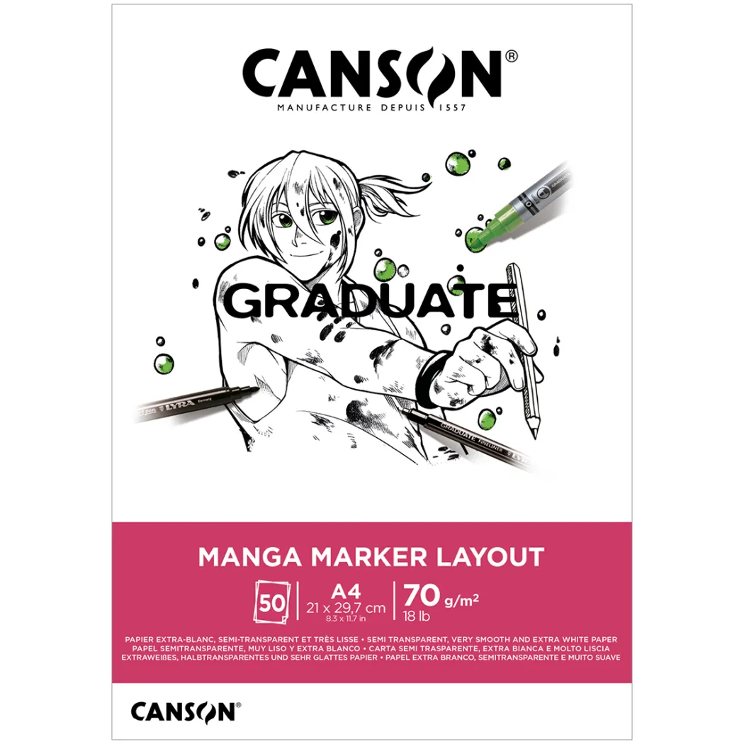 Graduate Manga Marker Layout Pad A4 70g