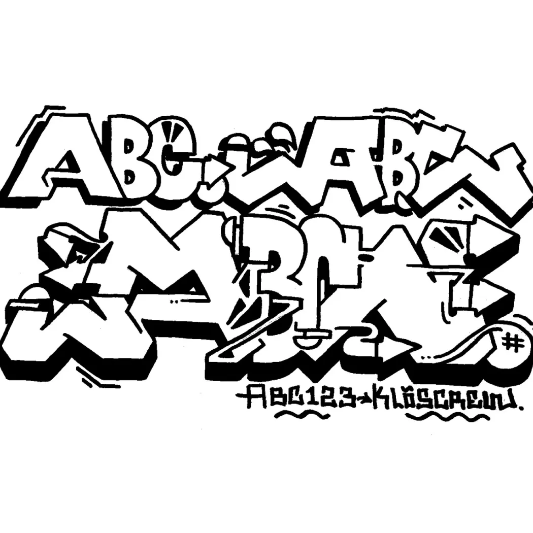 Graffiti Coloring Book