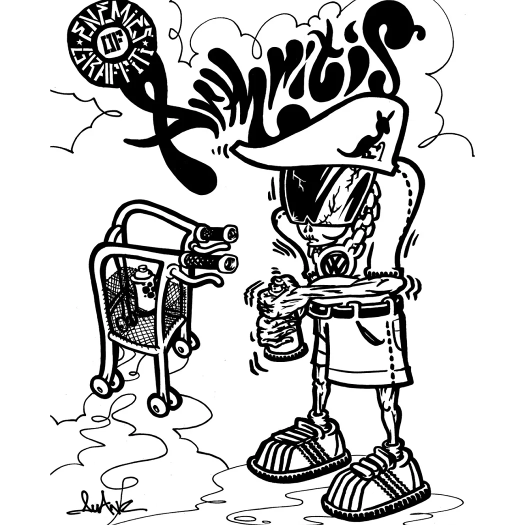 Graffiti Coloring Book 2: Characters