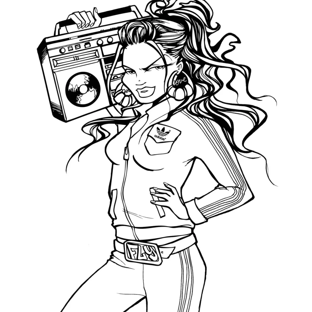 Graffiti Coloring Book 2: Characters