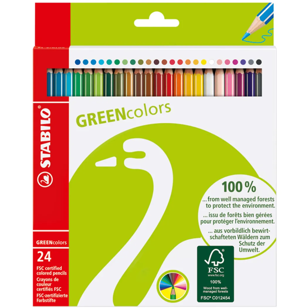 GreenColors Färgpennor 24-pack