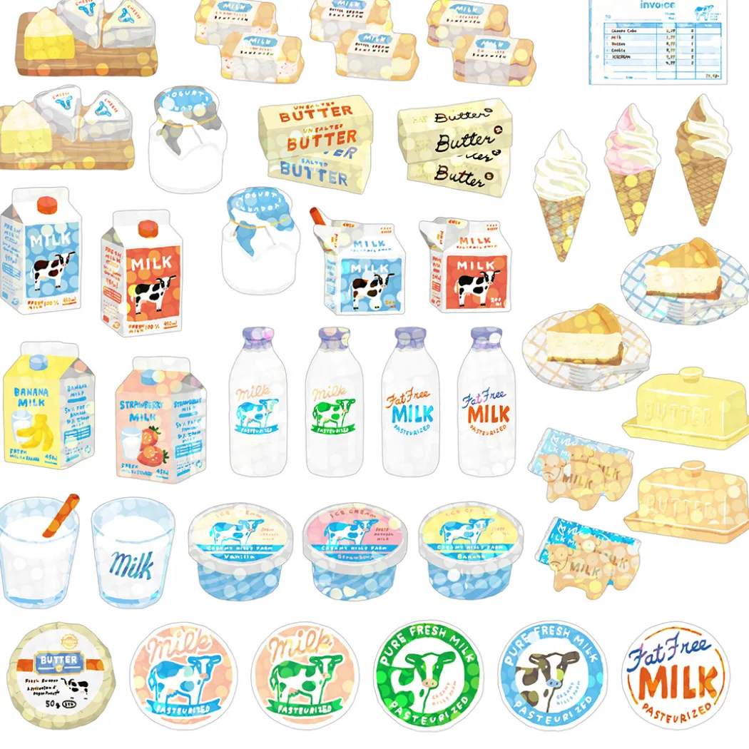 Hako Stickers Creamy Hills Farm