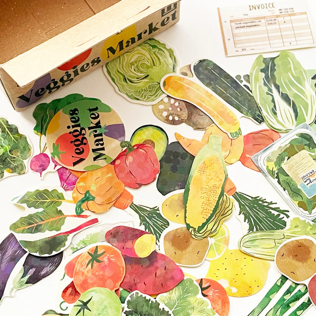 Hako Stickers Veggies Market