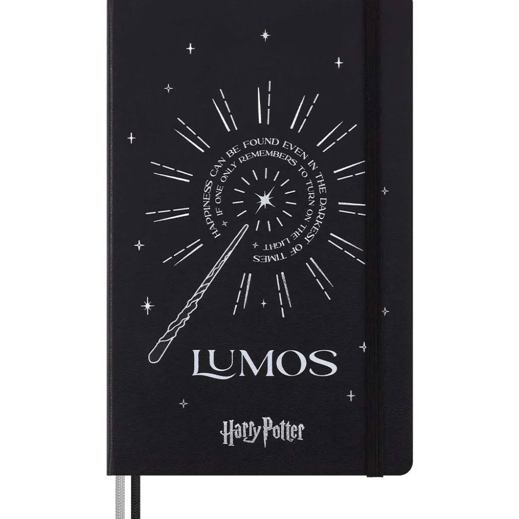 Hard Cover Notebook Large Harry Potter Lumos