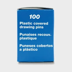 Häftstift Mässing Färgmix 100-pack