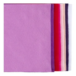 Hobbyfilt A4 10-pack Lilarosa färgmix