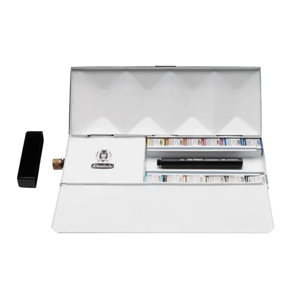 Horadam Aquarell Half Pans 12-set + watertank