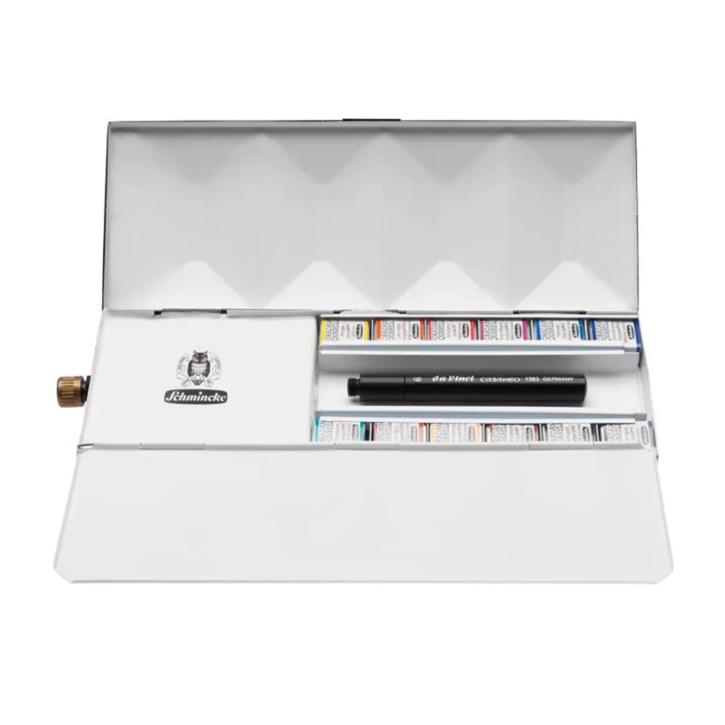 Horadam Aquarell Half Pans 12-set + watertank