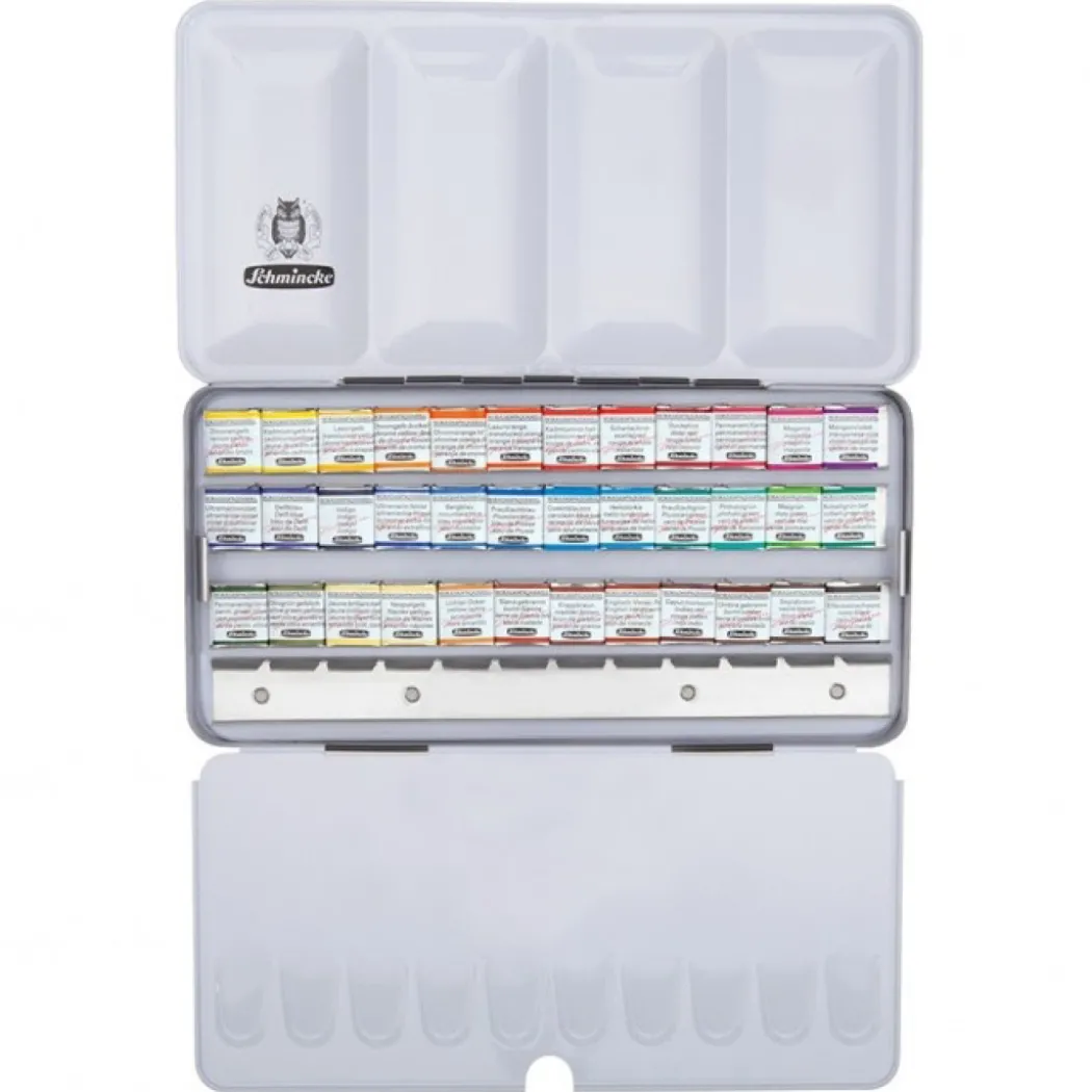 Horadam Aquarell Half Pans 36-set + 12 tomma