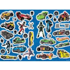 Hot Wheels Målarbok med klistermärken