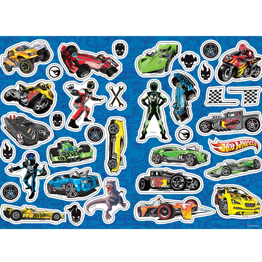 Hot Wheels Målarbok med klistermärken
