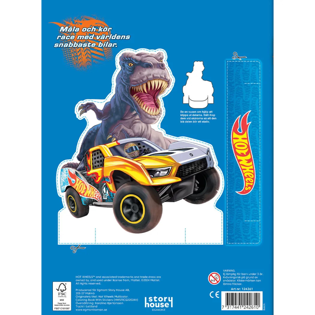 Hot Wheels Målarbok med klistermärken