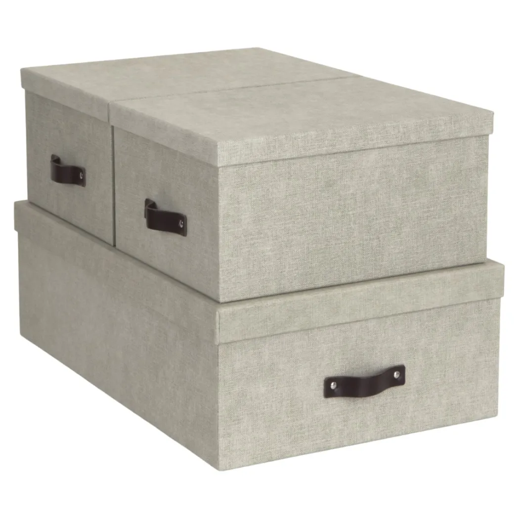 Inge Förvaringsbox 3-set Linne