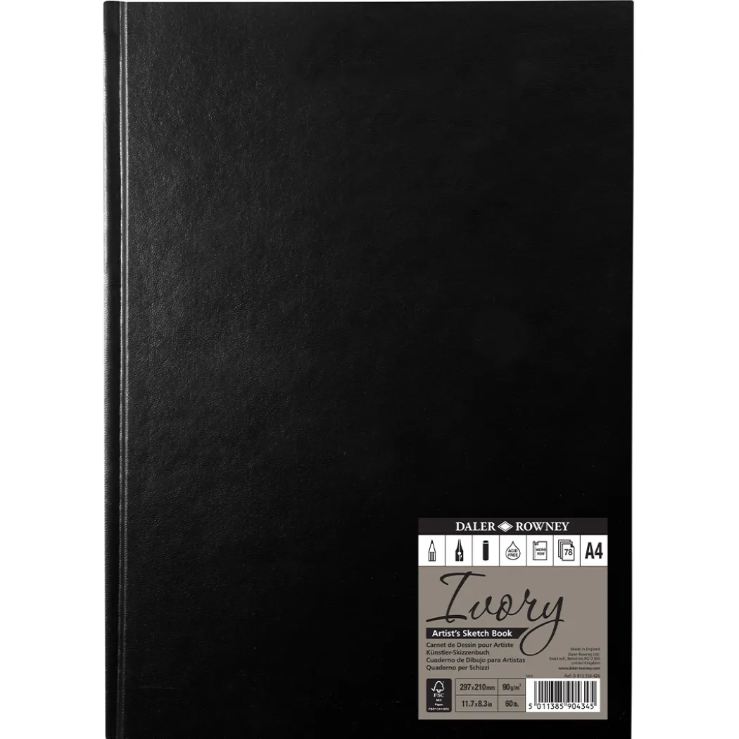 Ivory Sketchbook Hard Cover A4
