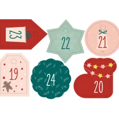 Jutepåsar till Advetskalender 24-pack