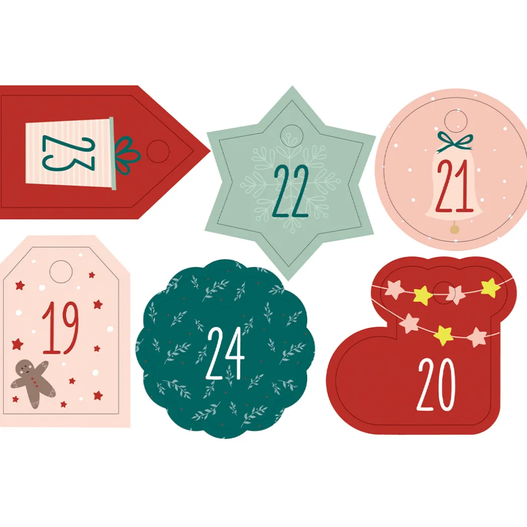 Jutepåsar till Advetskalender 24-pack